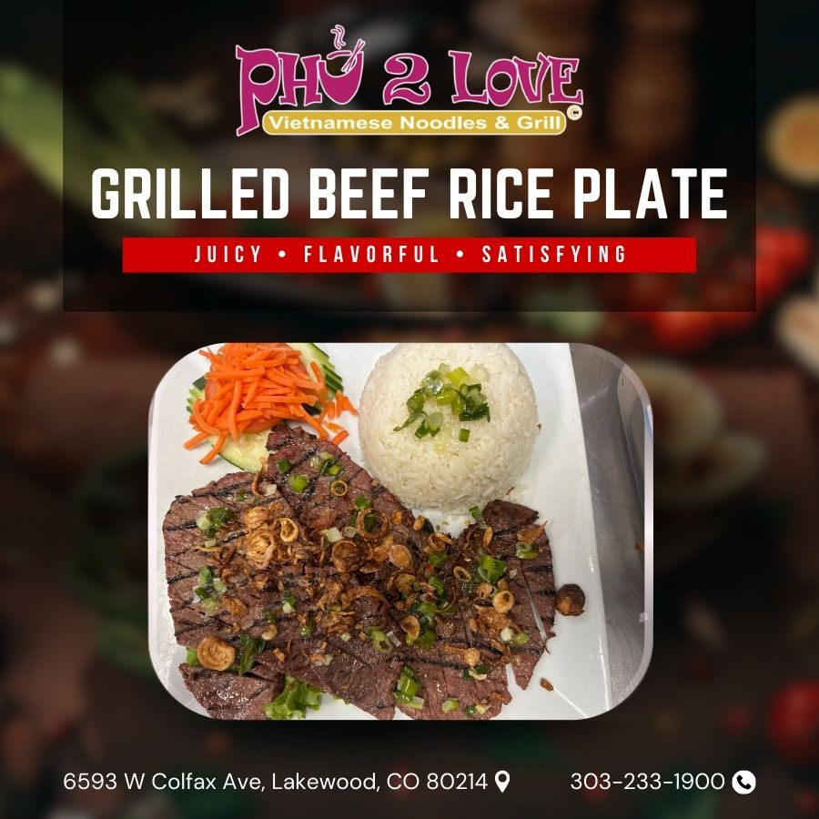 Grilled Beef Rice Plate