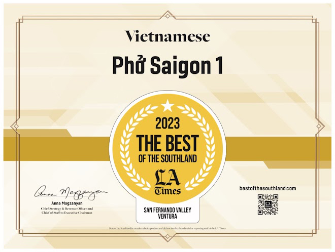 Pho Saigon 1 | Best Vietnamese Restaurant in Chatsworth, CA 91311