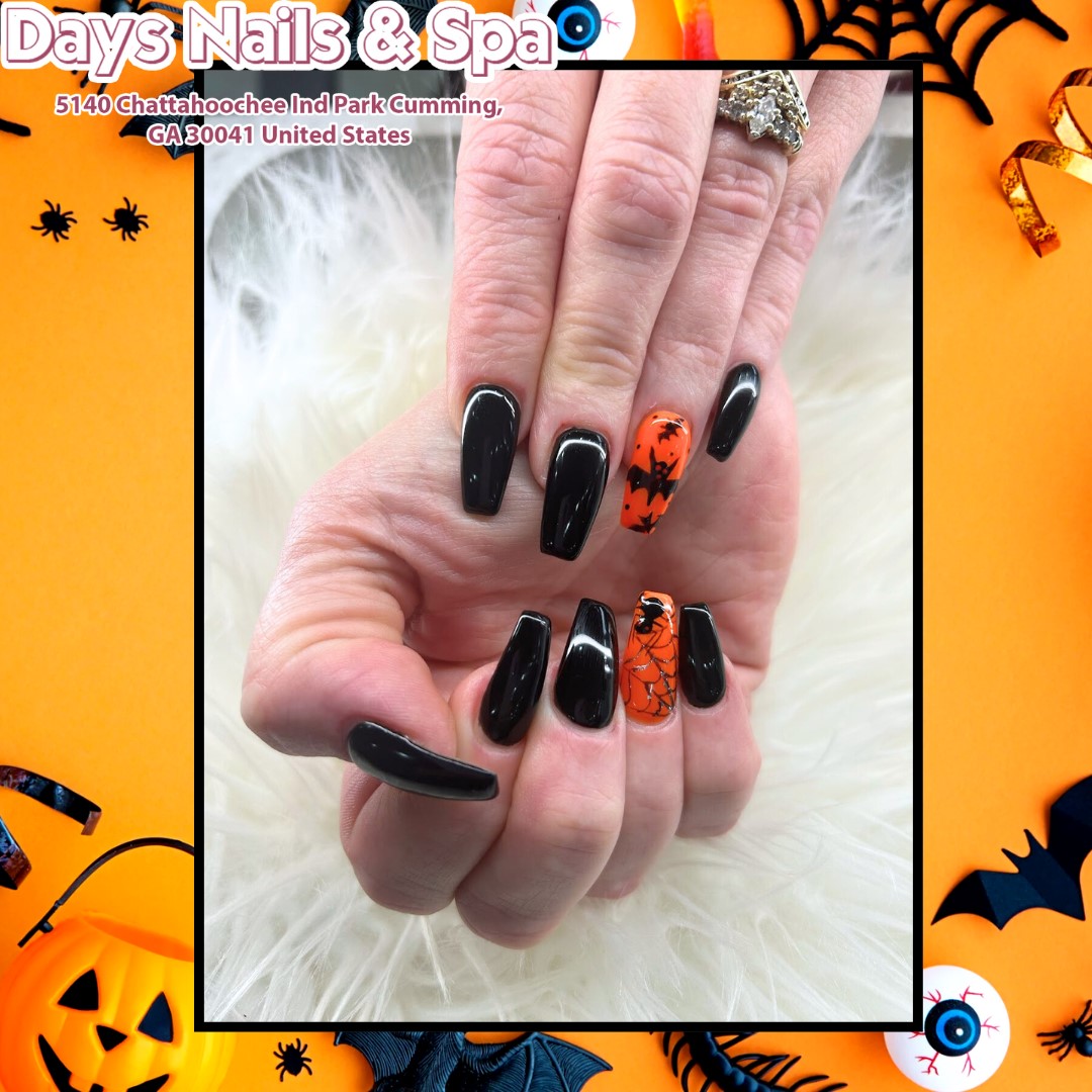 Fall Fashion - fall beauty - Halloween Nails - Days nail Spa