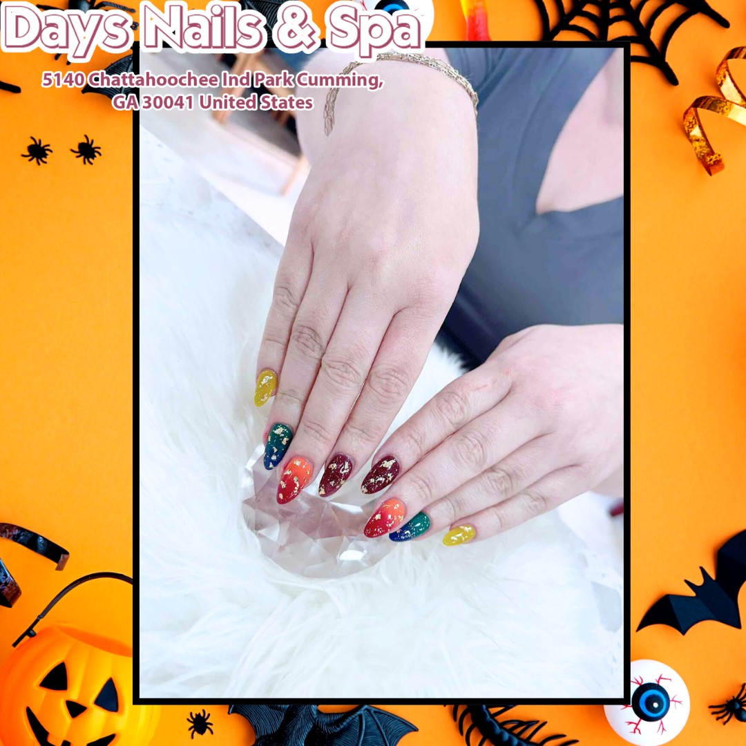 Fall Fashion - fall beauty - Halloween Nails - Days nail Spa