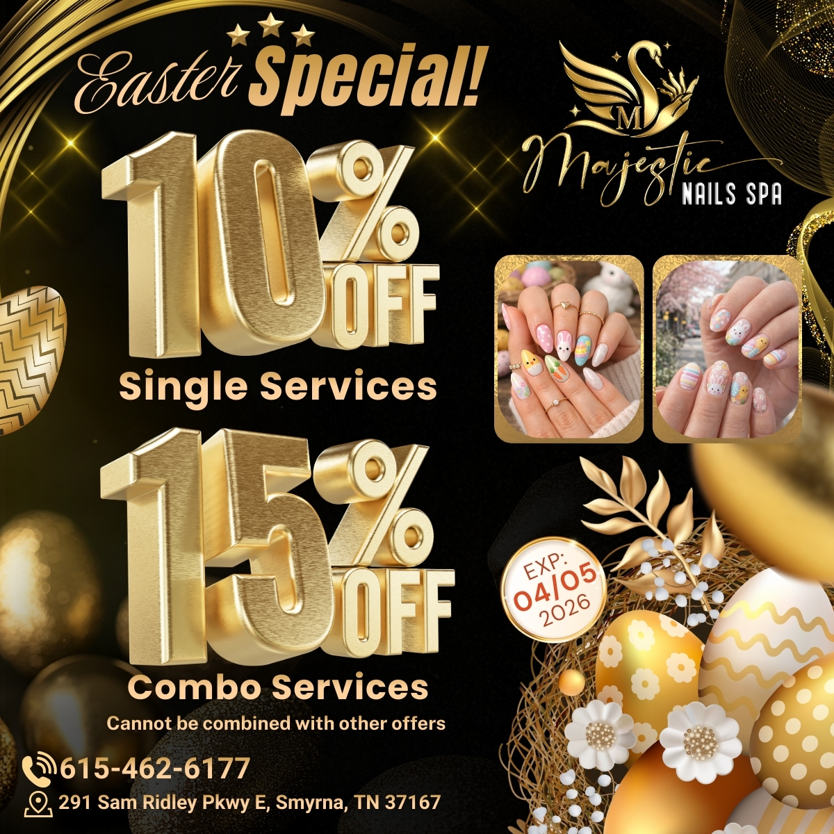 Easter Special at Majestic Nails Spa