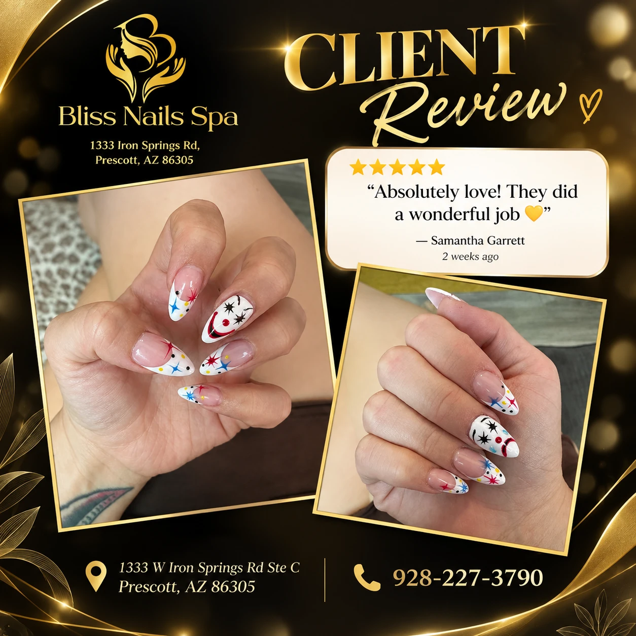 Bliss Nail Spa - clients review 