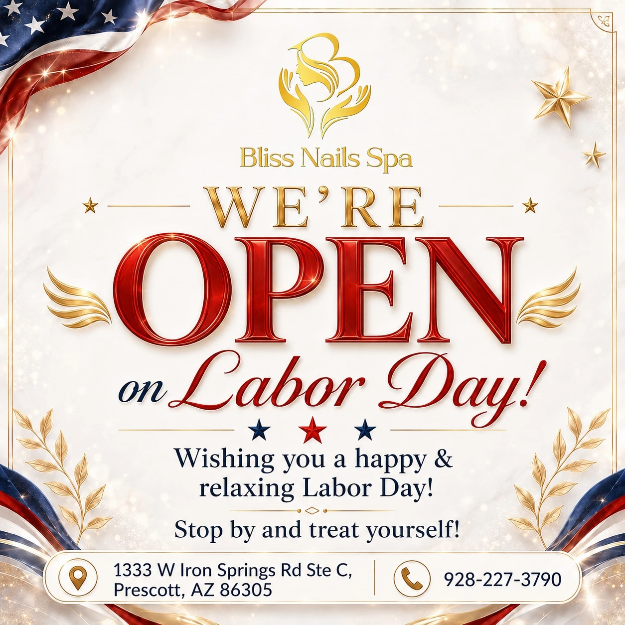 We're OPEN on Labor Day
