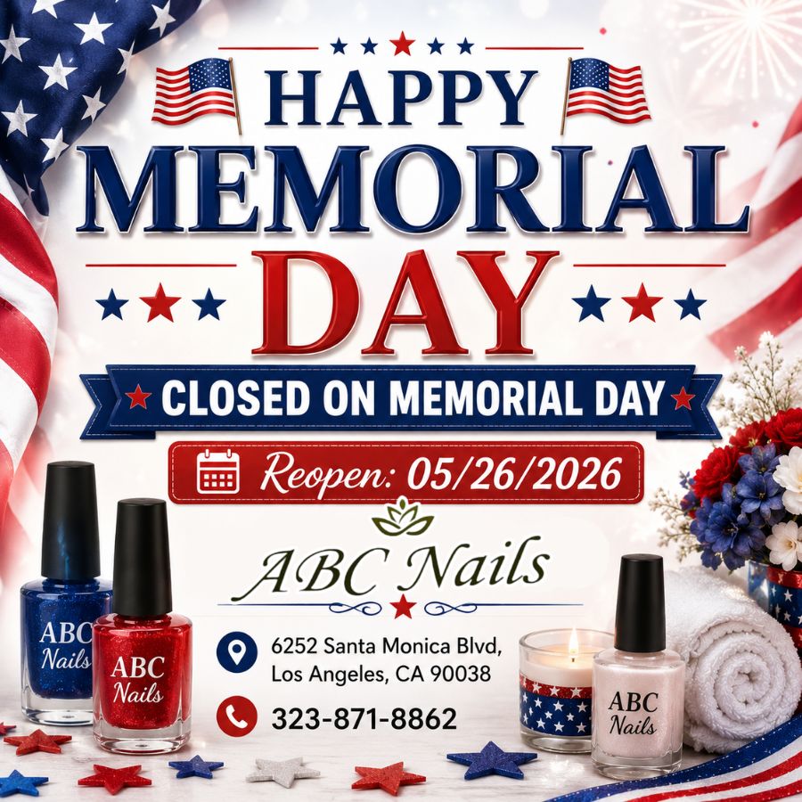 Happy Memorial Day from ABC Nails
