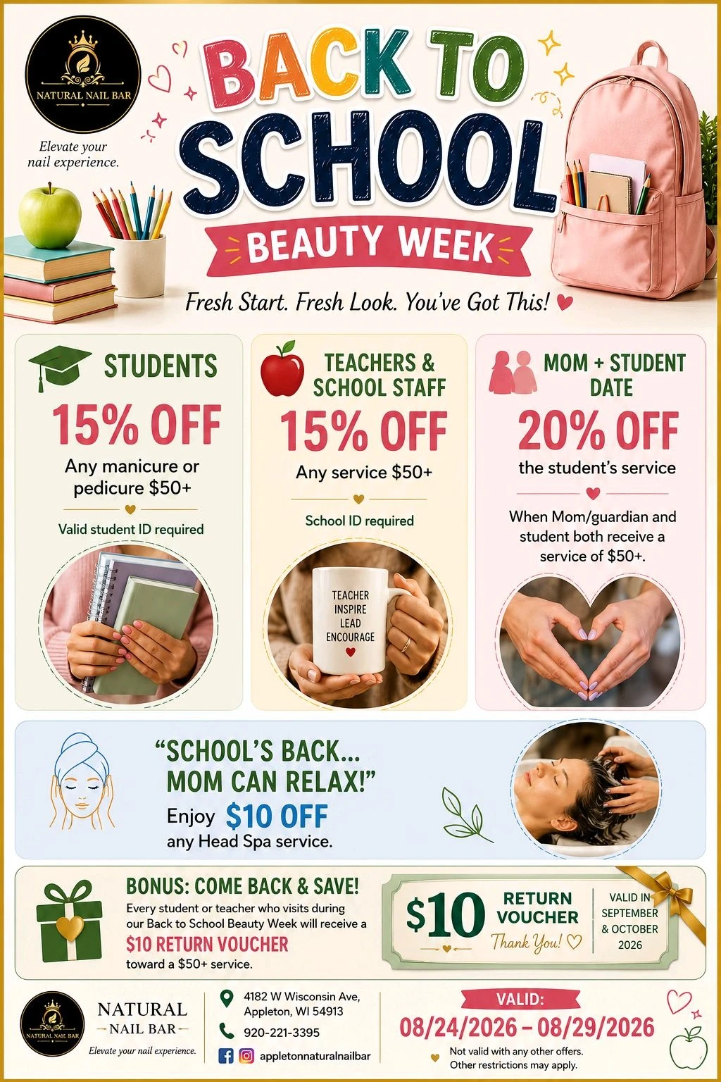 BACK TO SCHOOL BEAUTY WEEK