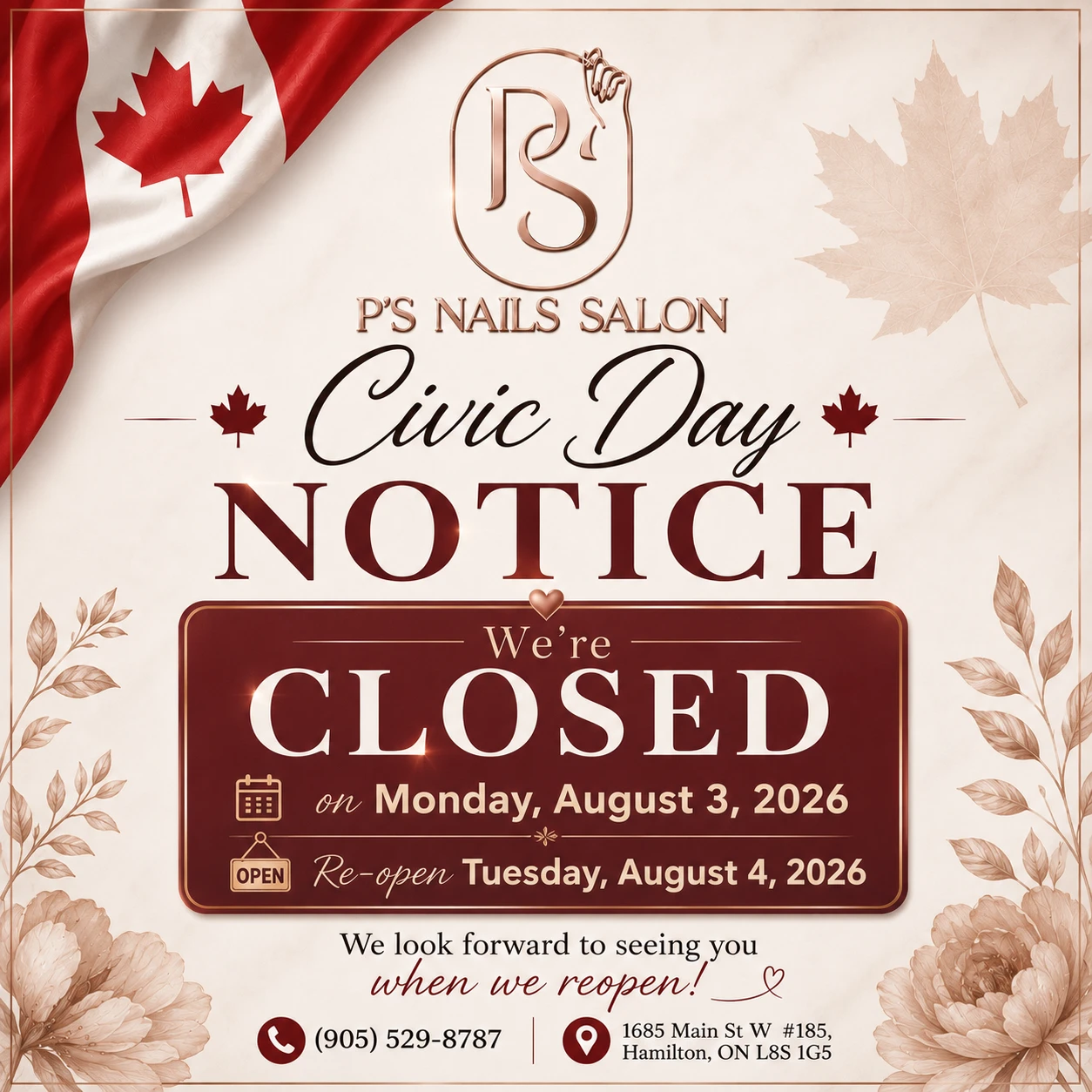 Notice Closed