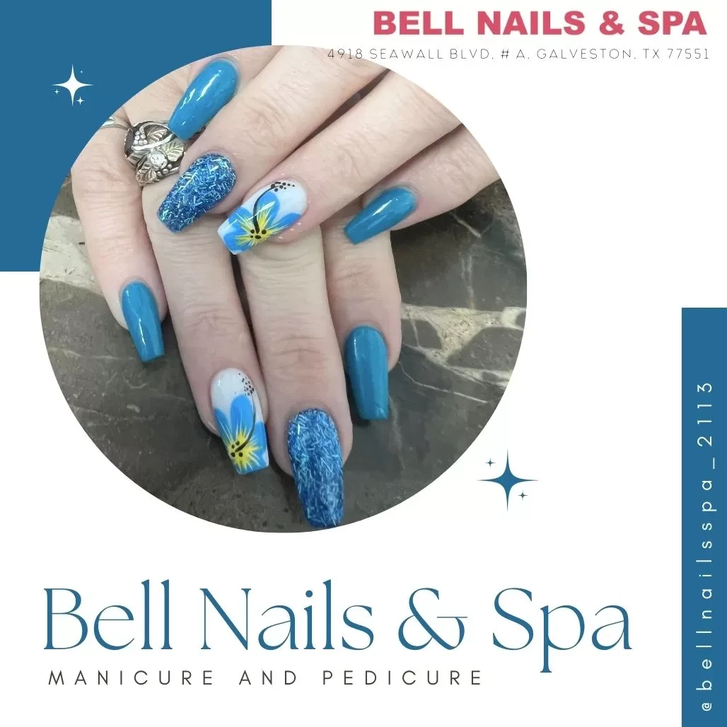 Welcome to our trusted nail salon with professional beauty care - Bell Nails & Spa located at 4918 Seawall Blvd Ste A, Galveston, TX 77551. Our nail salon offers Manicure, Pedicure, Nail Enhancements, Nail Art, Facial, Waxing.