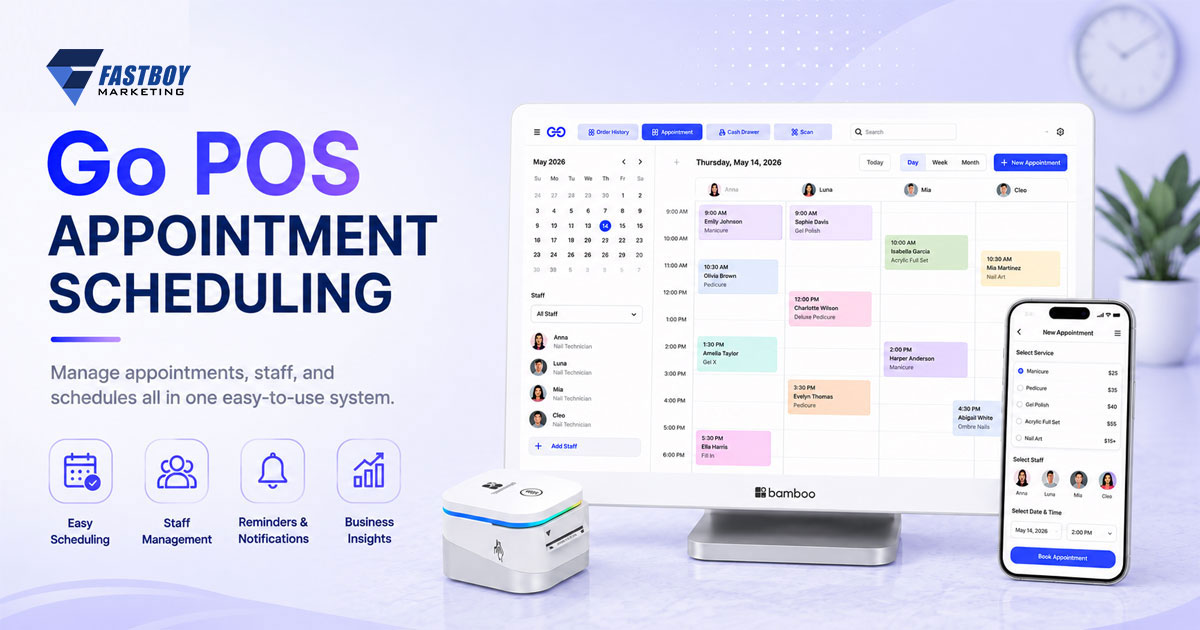 Integrated appointment scheduling helps businesses reduce no-shows, manage staff calendars, and improve customer convenience. 