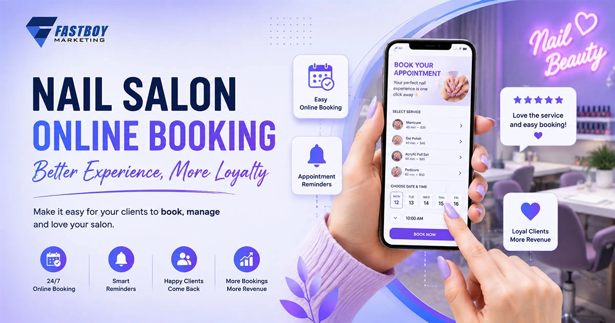 Online booking helps nail salons improve customer retention and repeat appointments