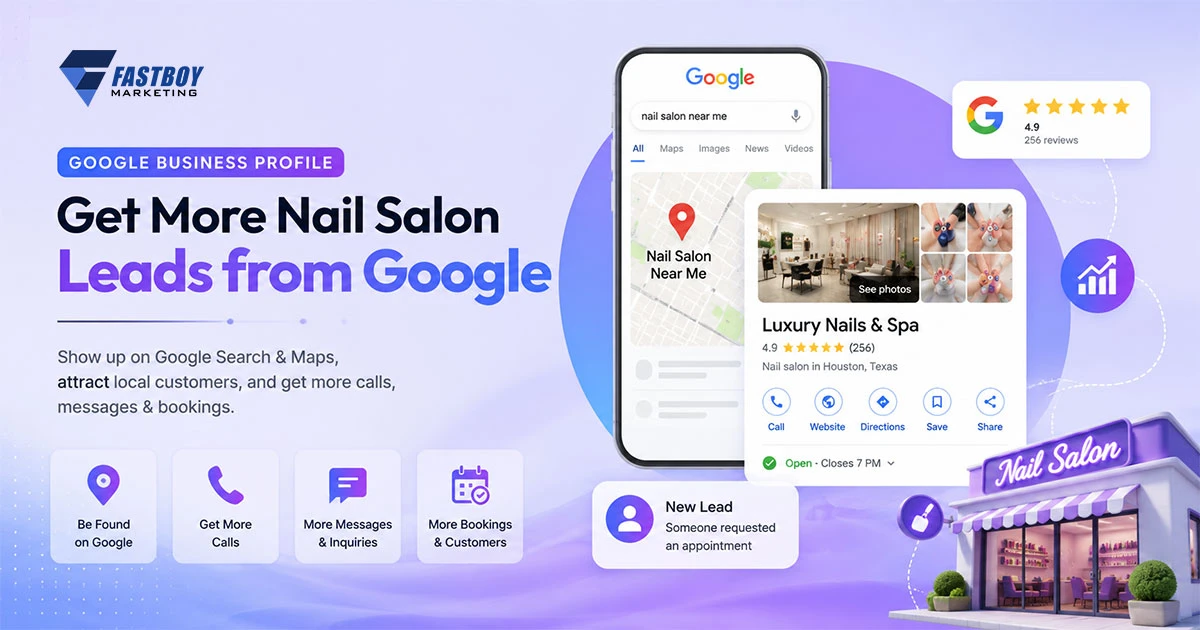 Google Business Profile helps nail salons generate local leads