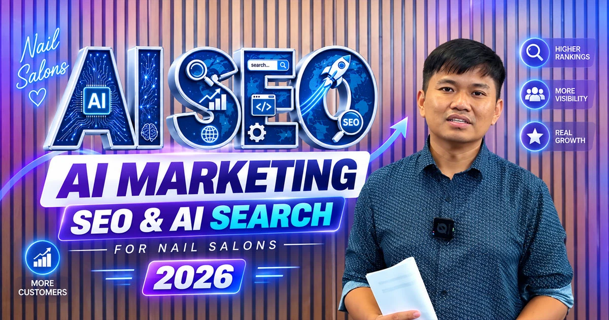 AI marketing and SEO strategy helping nail salons appear in Google and AI search