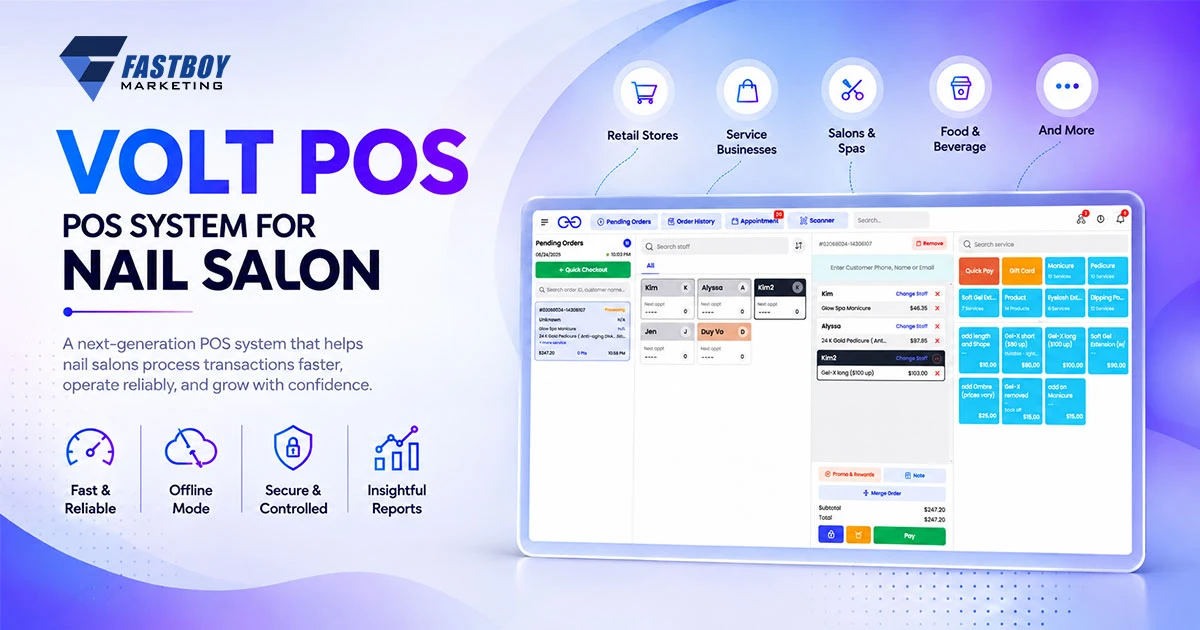 Volt POS: Fast & Reliable POS System for Nail Salons